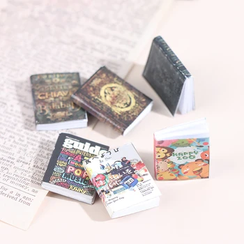 Nov Prihod Mini Knjige, Igrače 1:12 Lutke Miniaturnega Pohištva Pribor, Igrače In Dekoracija