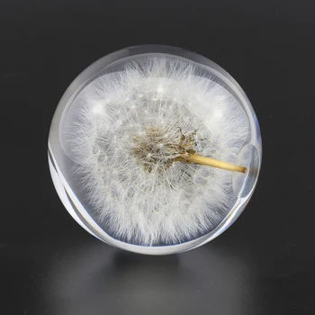 Pravi Regrat Kristalno Steklo Smolo Objektiv Žogo 90 mm Naravne Rastline Vzorcu Feng Shui Cvetje Božič Ljubezen Darilo Doma Dekor Svetu 36518