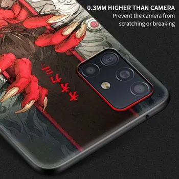 Samurai Japonska Umetnost Capa Za Samsung Galaxy A51 A71 A12 A21s A31 A52 A41 A02s A32 5G A11 A72 Črno Mehko Silikonsko Telefon Primeru Zajema