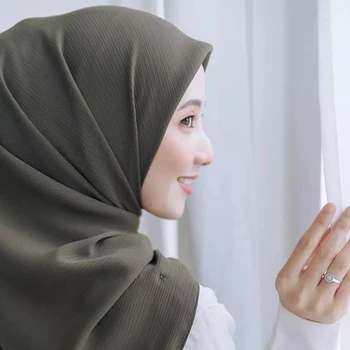 2pc/box Šal Z šatulji Zaviti Barva Šali Glavo Muslimanskih Hijabs Headscarf Darilo Polje 180*75 cm