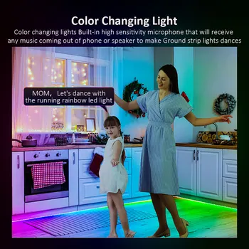 ColorRGB DreamColor LED Trakovi,RGBIC Aplikacije za upravljanje s svetlobnimi Trakovi z Preganja Multicolor Učinek, Vodotesen LED Trak 37436