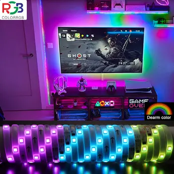 ColorRGB DreamColor LED Trakovi,RGBIC Aplikacije za upravljanje s svetlobnimi Trakovi z Preganja Multicolor Učinek, Vodotesen LED Trak