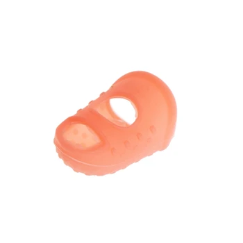 Silikonski Thimble Prst Zaščitnik Šivanje Šivanje Needlework Orodje Naključne Barve. 37530
