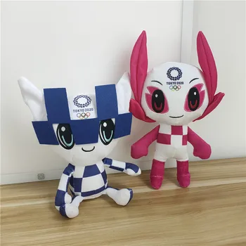 26/28 cm 1pcs Anime Plišastih igrač 2020 Tokyo maskota Olimpijskih Miraitowa Someity lutke plišaste igrače za Olimpijske Miraitowa Someity lutka