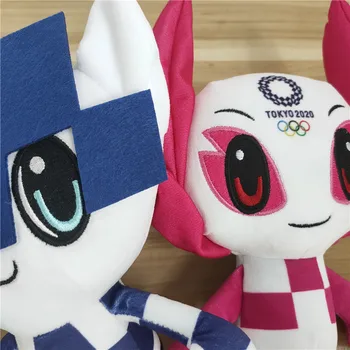 26/28 cm 1pcs Anime Plišastih igrač 2020 Tokyo maskota Olimpijskih Miraitowa Someity lutke plišaste igrače za Olimpijske Miraitowa Someity lutka