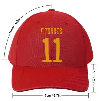 Moški Ženske Klobuk 11 Ferran Torres Baseball Skp Divje Sonce Odtenek Dosegla vrhunec Klobuki Nastavljive Kape za Ljubitelje Poliester
