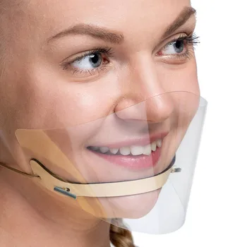 Moda Jasno Masko Za Obraz Ženske Ščit Prosojne Plastične Maske Za Priložnostne Anti-prah Stroj Maske Stranka Dekoracijo