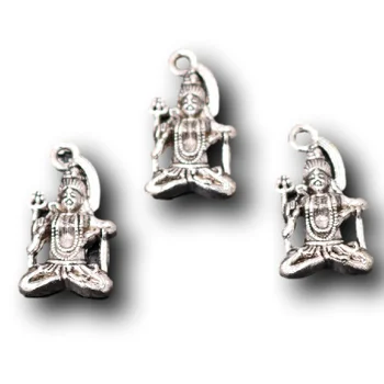 15pcs Silver Plated Bog Uničenja Shiva Obeski Retro Uhani Zapestnica Kovinski Dodatki DIY Čare Nakit Obrti, Izdelava
