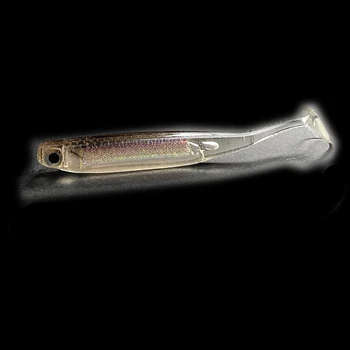 Ribe Rainbow mehka vaba 9 cm/5g Simulacije Silikonski Umetno bionic mehke vabe Vgrajeni aluminijasto folijo mehka vaba Ribolov reševanje