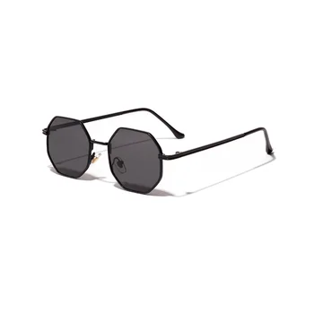 Retro Poligon Sončna Očala Moški Ženske 2020 Luksuzni Roza Objektiv Okrogla Sončna Očala Letnik Majhen Okvir Ogledalo Barvne Sončna Očala Oculos De