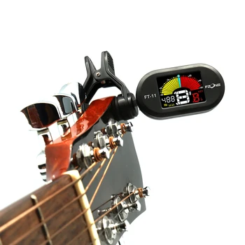 FZONE FT-11 Električna Kitara Sprejemnik Pedal Posnetek na Mini Zaslon LCD Sprejemniki USB Polnilne za Kromatične Kitaro, Violino Ukulele
