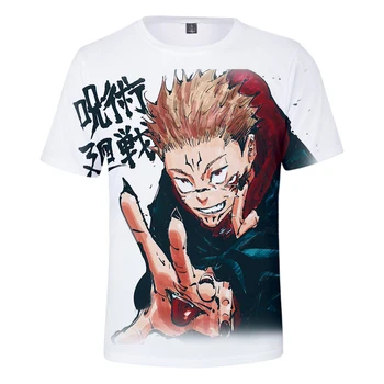 Vroče Anime T shirt Jujutsu Kaisen 3D T-shirt Moški/Ženske poletje Harajuku Priljubljena Kratek Rokav Tees Vrhovi Kpop fanta/dekleta tshirt 3893