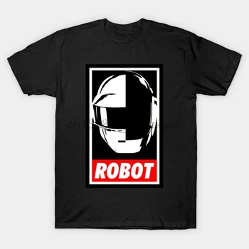 Moški Kratkimi Rokavi Tshirt Robot Daft Punk Majica S Kratkimi Rokavi Ženske T-Shirt