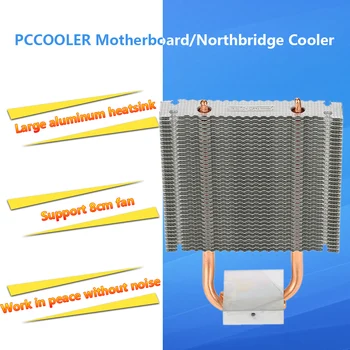 PCCOOLER CPU Hladilnik HB-802 2 Heatpipes Radiator iz Aluminija Heatsink matična plošča/Northbridge Hladilnik za Hlajenje Podporo 80 mm CPU Fan