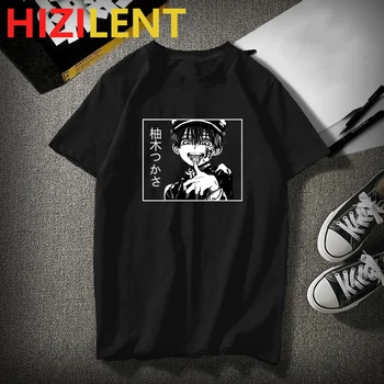 Harajuku Manga T-Shirt Hanako-Kun Anime tshirt japonski ulične Kratek Rokav Natisnjeni Tee Majica Svoboden Priložnostne nekaj oblačil 3924