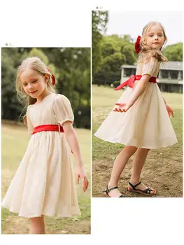 Poletje Priložnostne Obleke Za Dekleta, Nov Modni Princesa Light Obleke Otroci Rojstni Dan, Poročno Zabavo Vestidos Otrok Sladko Oblačila 39445