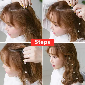 Nove korejske Modne Preprost Biseri Biseri Nevidno Hairclips Nekaj Srce Lasnice Geometrijske Hairclips za Ženske Poroko