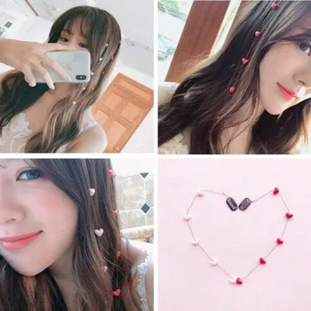 Nove korejske Modne Preprost Biseri Biseri Nevidno Hairclips Nekaj Srce Lasnice Geometrijske Hairclips za Ženske Poroko