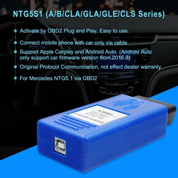 Najboljši CarPlay NTG5S1 Auto OBD Aktivator NTG5 S1 CarPlay Za Za Mercedes Benz Aktiviranje Orodje Za ISO/Android OBD2 Vmesnik 41120