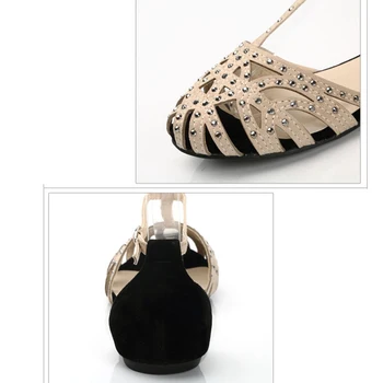 Čevlji Ženske Sandale Ravno nosorogovo izrezanka poletni čevlji Visoke kakovosti closed toe dame čevlji ženski Gladiator ženske sandali