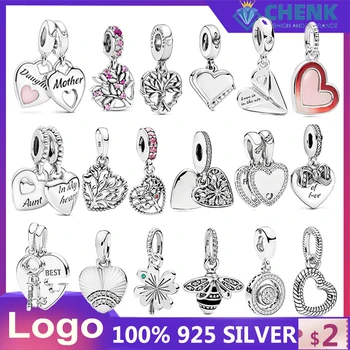 Pomlad 2021 nov modni diy nakit obesek 925 sterling srebro visoke kakovosti ženske morajo imeti originalni Kitajski tovarni