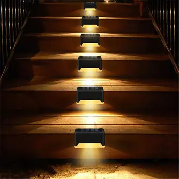 Na prostem Sončne Luči Nepremočljiva Sončne Svetlobe Led, Zunanji Steni Stopnišča LED Vrt Sončno energijo Svetlobe za Teras Stopnice Vrt, Dvorišče