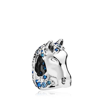 Nova moda čar original diamond zvezda žrebec modra beaded vrsto, ki je primerna za original Pandora ženske zapestnica nakit darila