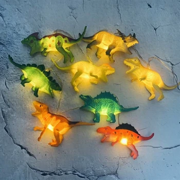 LED Dinozaver Niz Luči Otroci Dinozaver Pravljice Lahka otroška Soba Luči Stranka Darilo Jurassic Svetu Dekor Dinozaver Niz Svetlobe