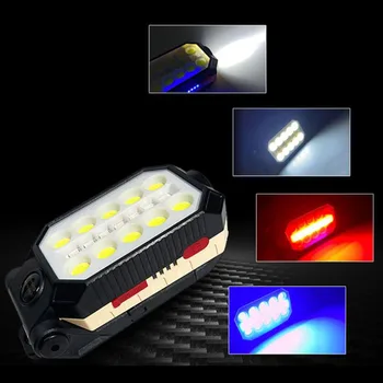 LED močna luč prenosna COB delo svetilka USB polnilna svetilka nastavljiv nepremočljiva moč zaslon magnet design