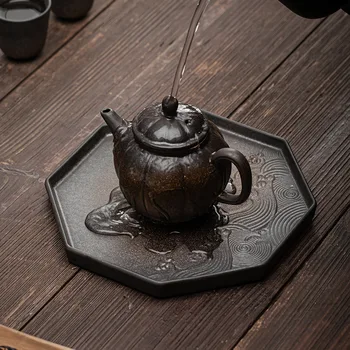 Japonski Gilding Železa Glaze Bambusa Čaj Pladenj Keramični Lonec Lonec Imetnik Podporo Čaj Tabela Majhne Čaj Pladenj Pladenj Za Sadje, Čaj Pladenj Za Torto 41735