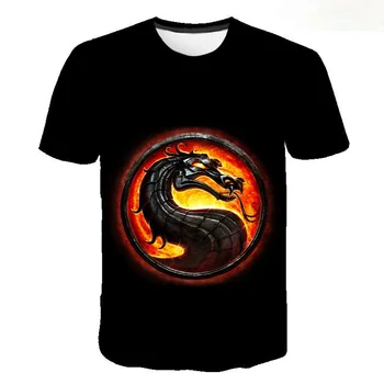 Poletje Film Mortal Kombat 3D Majice s kratkimi rokavi Moški, Ženske, Otroci in Modnih Ulične Fant Dekle Otroci Trendy T-shirt Kul Vrhovi 2XS-5XL 4201