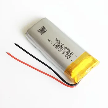 3,7 V 1000mAh baterija Litij-Polimer LiPo Polnjenje 822048 Za Mp3, GPS, PSP Vedio Igra 8*22*48 mm smart band