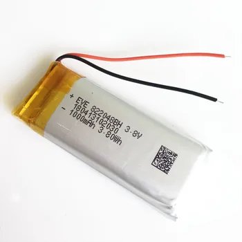 3,7 V 1000mAh baterija Litij-Polimer LiPo Polnjenje 822048 Za Mp3, GPS, PSP Vedio Igra 8*22*48 mm smart band