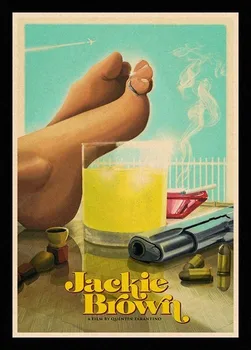 Kot nalašč JL Je Sovražna Osmih/Jackie Brown/Kill Bill Quentin Plakat Stenske Nalepke Letnik Plakat Za Bar In Doma Dekor HBB15