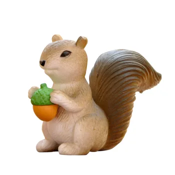 4pcs/nastavite Različne Veverice Simulacije Živalskih Figur Rojstni dan Torta Pokrivalo Živalski Svet Temo Stranki Okraski Miniaturni Lutka