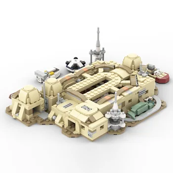 MOC Upam, da Puščavi Bojišču Prostor Wars Serije Mos Eisley Cantina gradniki Kompleti Gradnji Hiše Koča Model Igrača Otrok