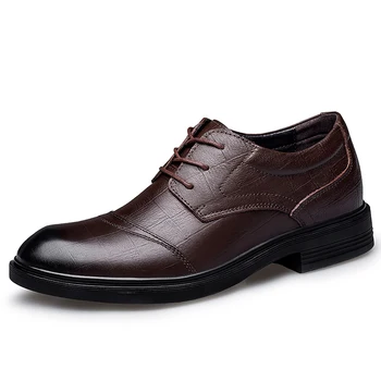 Plus Velikost 50 Naravnih Pravega Usnja, Oxford čevlji za moške Obleko, Čevlje, Modno Poslovanja formalno čevlji moški stanovanj zimske moške čevlji 42794