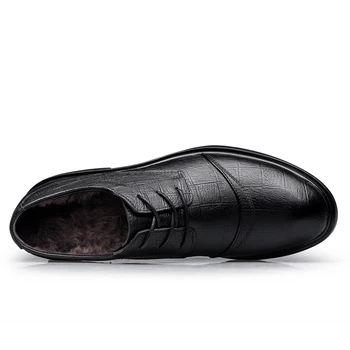 Plus Velikost 50 Naravnih Pravega Usnja, Oxford čevlji za moške Obleko, Čevlje, Modno Poslovanja formalno čevlji moški stanovanj zimske moške čevlji