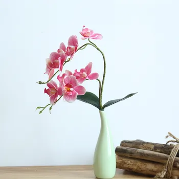 Pravi Dotik Plastičnih Orhideja Veje Umetno Cvetje Ponaredek Metulj Orhideja Za Dom Poročno Dekoracijo Flores Artificiais#p 42959