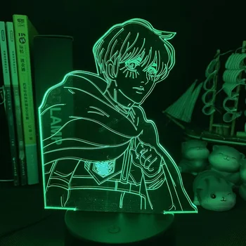 Anime Lučka za Napad na Titan 4 Armin Arlert Slika za Spalnica Dekor Noč Svetlobe Otroci Darilo za Rojstni dan Shingeki Ne Kyojin 3d Svetlobe 43150