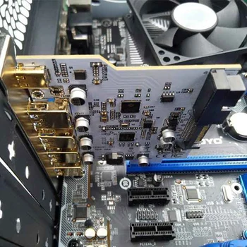 Dodajte na Kartico USB 3.0 PCI-E Tip C Širitev Kartico PCI Express, PCI-E, da Krmilnika USB 3.0 5Port + 1Port USB 3.1 PCI-E Card