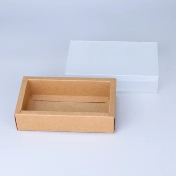 5pcs/ 10pcs/ kraft papir, kraft papir darilo polje PVC prosojno okno black box embalaže polje sladkarije poroko lepe črne kartico prikazno polje