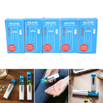 3 Mreža Medicine Drog Prenosni Plastike za Shranjevanje Razdelilniki za Shranjevanje Organizator udobno Potovanje za Zdravila Pillbox