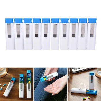 3 Mreža Medicine Drog Prenosni Plastike za Shranjevanje Razdelilniki za Shranjevanje Organizator udobno Potovanje za Zdravila Pillbox