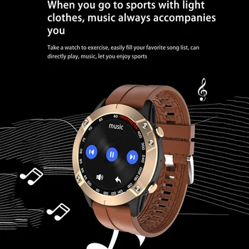 Moda Bluetooth klic Glasbe za nadzor Pametne Watch Srčni utrip, krvni tlak merjenje Vreme Fitnes na Prostem Šport SmartWatch