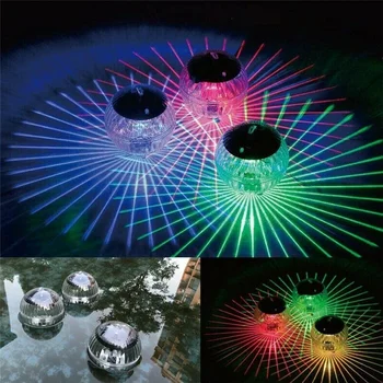 LED Luč Disco Bazen Svetlobe Sončne Vode Drift Lučka, ki Plava pod vodo Sijaj Kažejo, Bazen, Kad, Spa Lučka Bazen