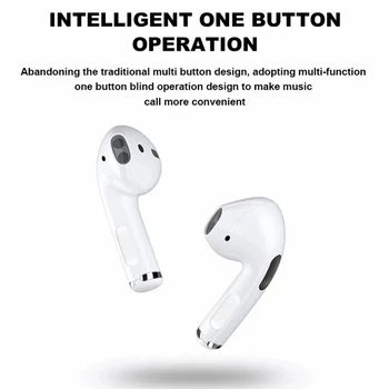 TWS Air Pro 5 4 Bluetooth Slušalke Močan Bas Brezžične Slušalke za V Uho HiFi Čepkov prostoročne Slušalke Z Mikrofonom PK i12
