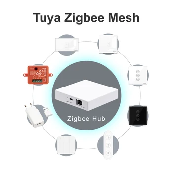 Tuya Smart ZigBee 3.0 EU Zavese Žaluzije Dotik Stikala za Električni roletnih motornih Google Alexa Glasovni Nadzor Doma Automatio