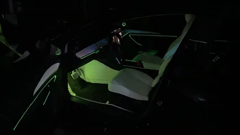 Za Tesla Model 3 model Y 2021 Okrasite med Stropno svetilko app nadzor inter avto Svetlobe Center steber rog kritje app nadzor