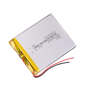 3,7 V 2000mAh 505060 Litij-Polymer Li-Po baterija li ionska Baterija za Polnjenje predvajalnika Ziku HD X 9 bralec textet TB 566 e-knjigo